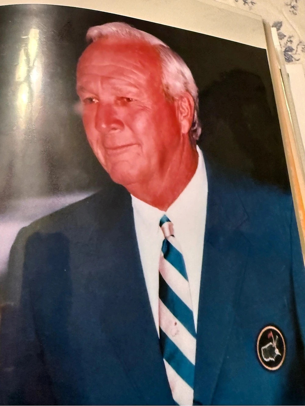Arnold Palmer Blue & White Portrait